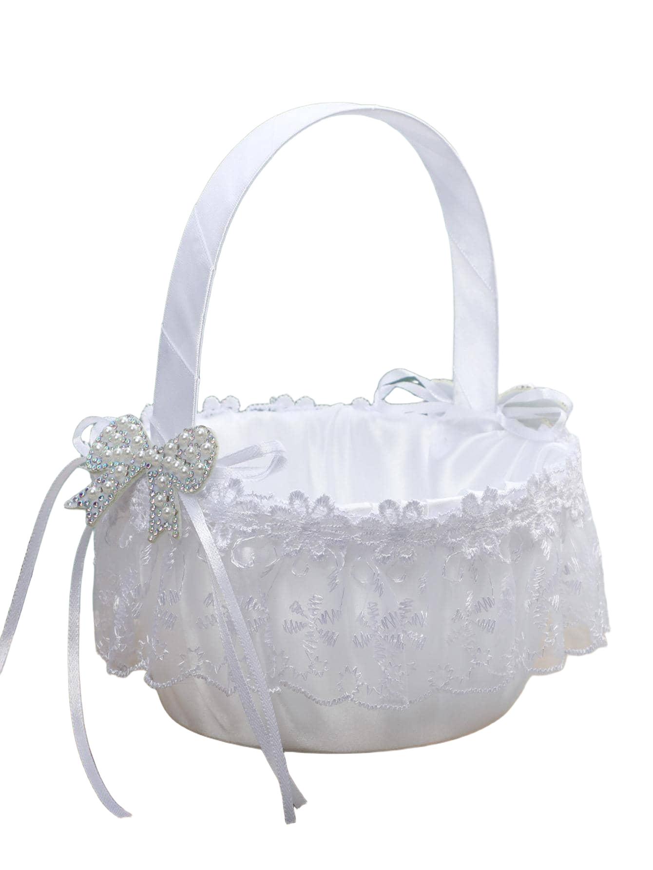 SHEIN BIAŁY KOSZYK NA KWIATY 2-PACK S07__9X17X20