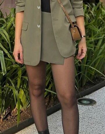 SHEIN ZIELONA SPÓDNICA MINI S06__M