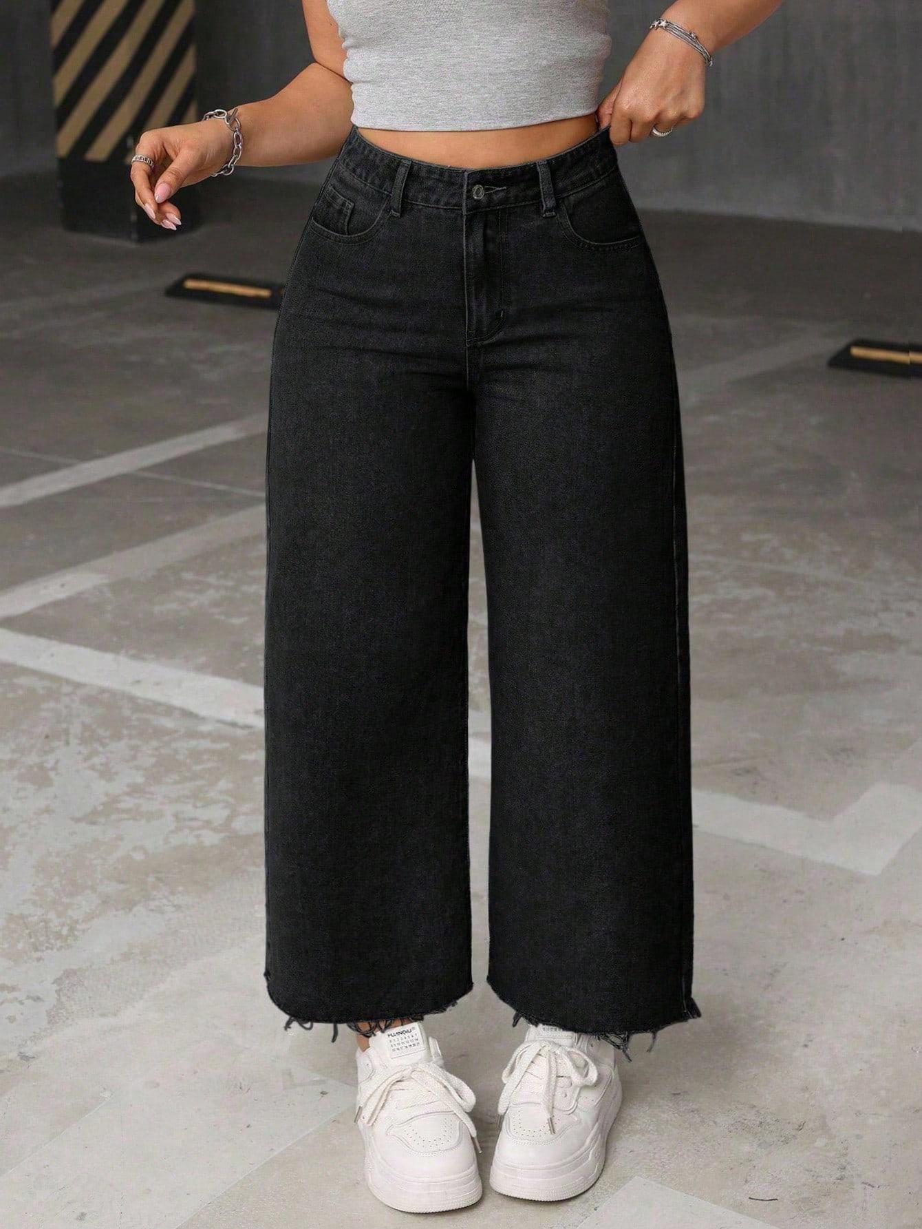 SHEIN CZARNE SPODNIE JEANS S06__XXL
