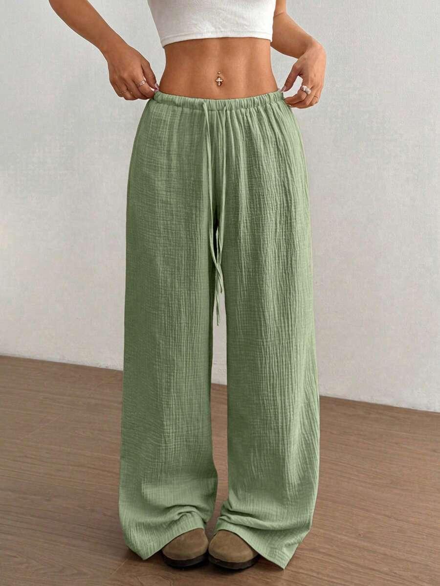 SHEIN ZIELONE SPODNIE CASUAL S06__L