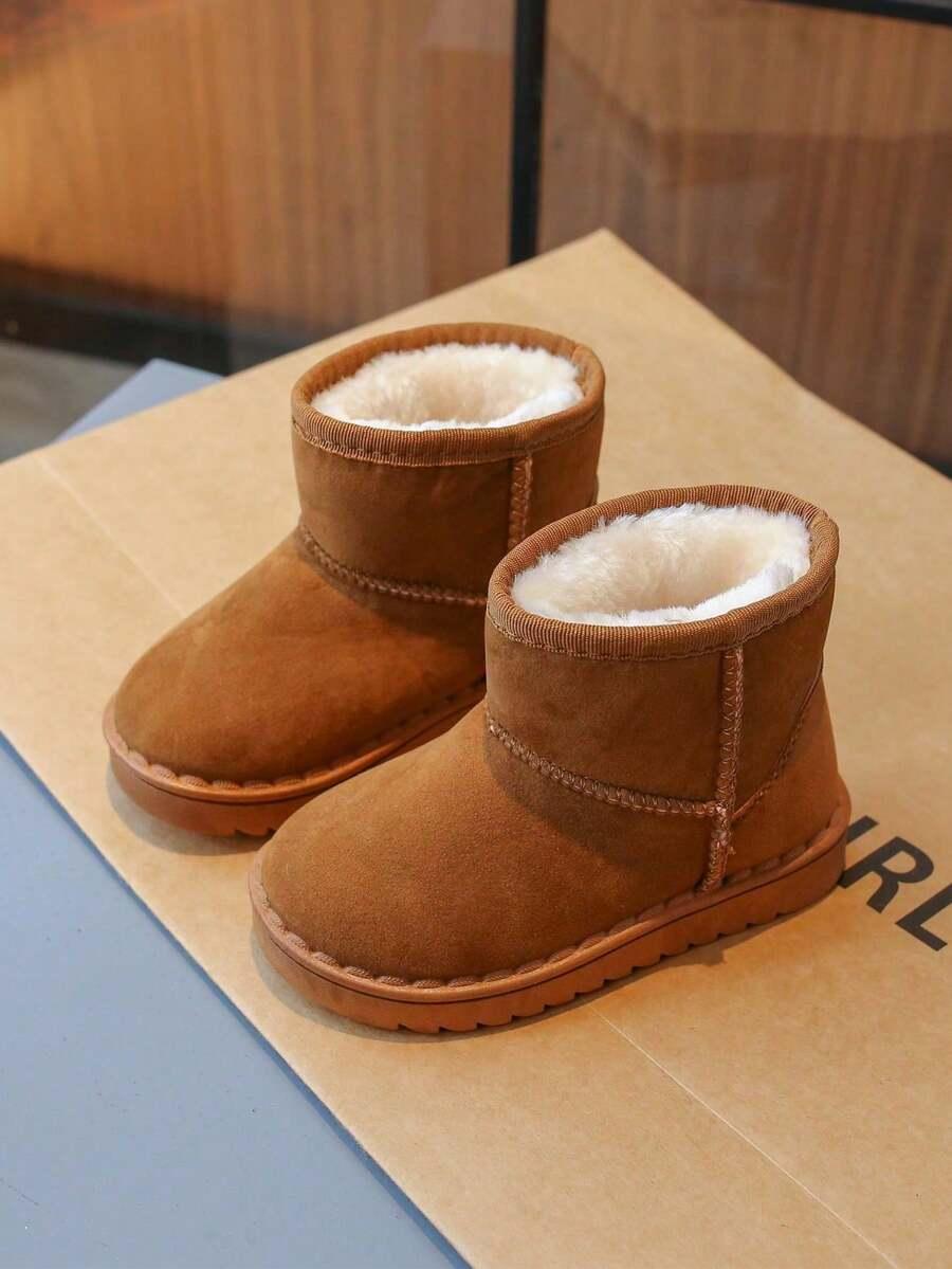 SHEIN BRĄZOWE BUTY ŚNIEGOWCE W01__34