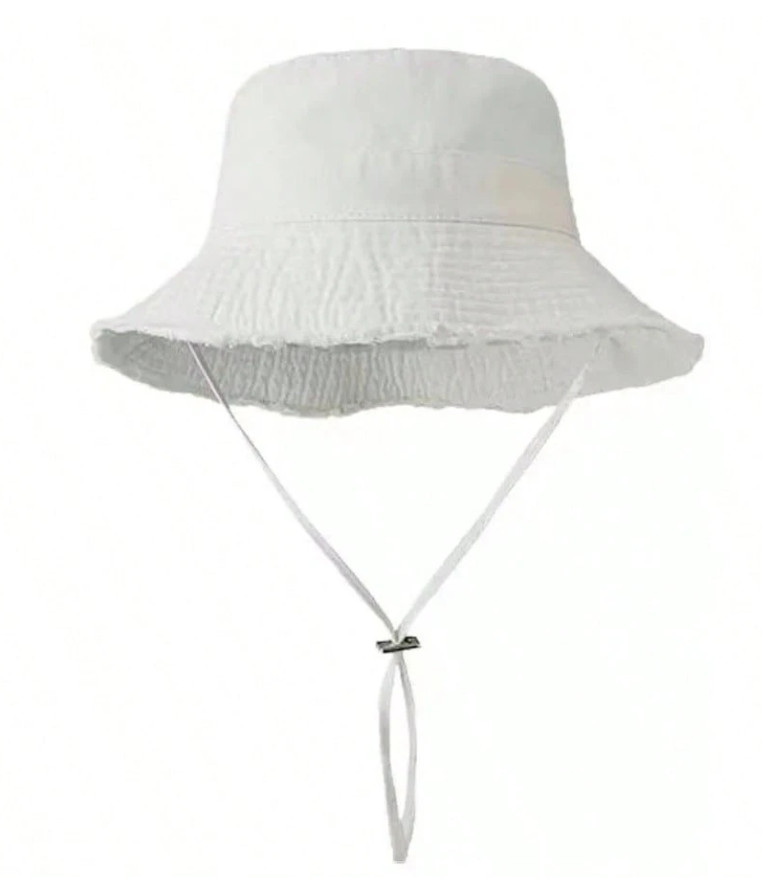 SHEIN BIAŁY KAPELUSZ BUCKET S07__OS
