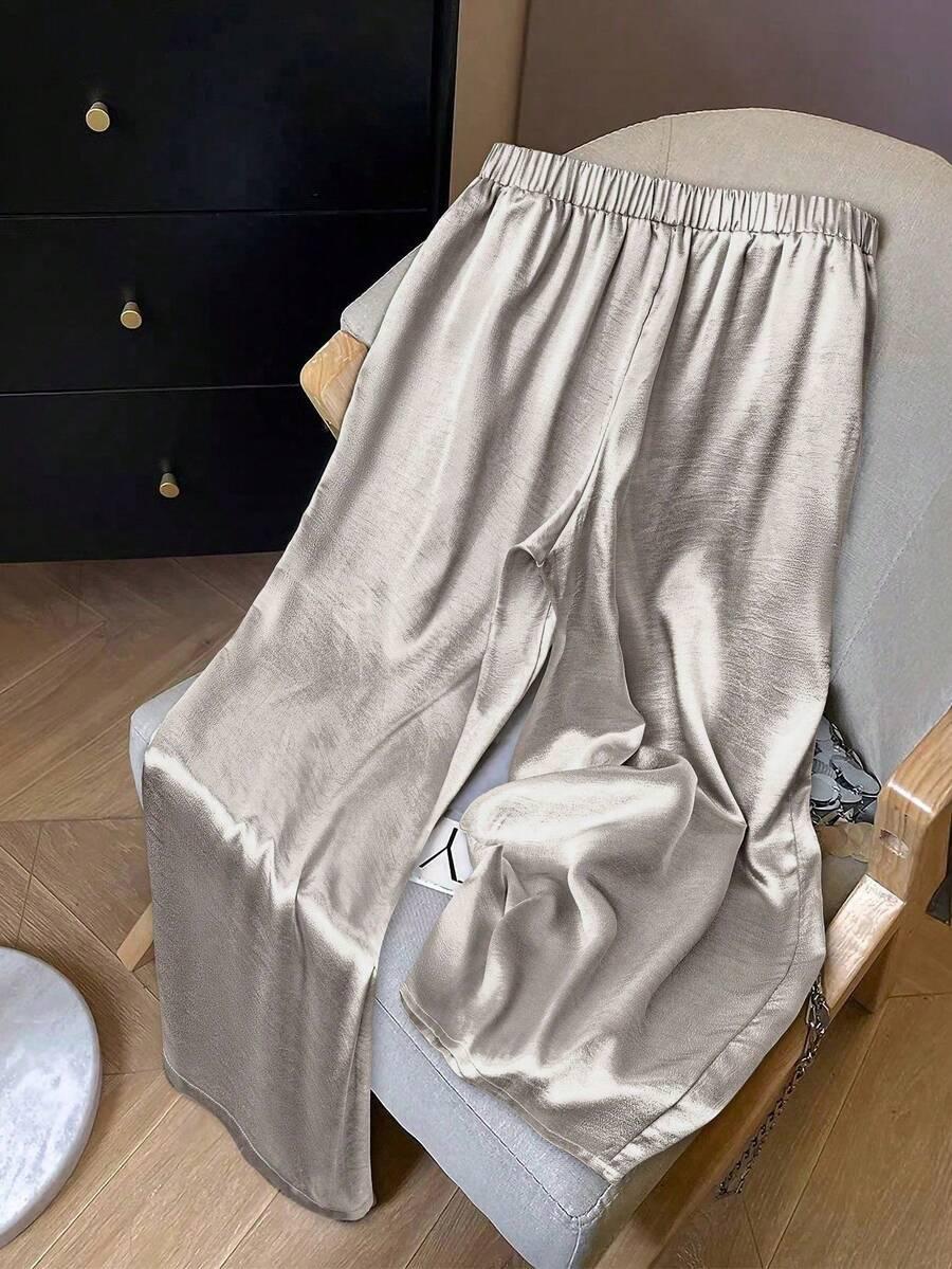 SHEIN SREBRNE SPODNIE CASUAL S06__50