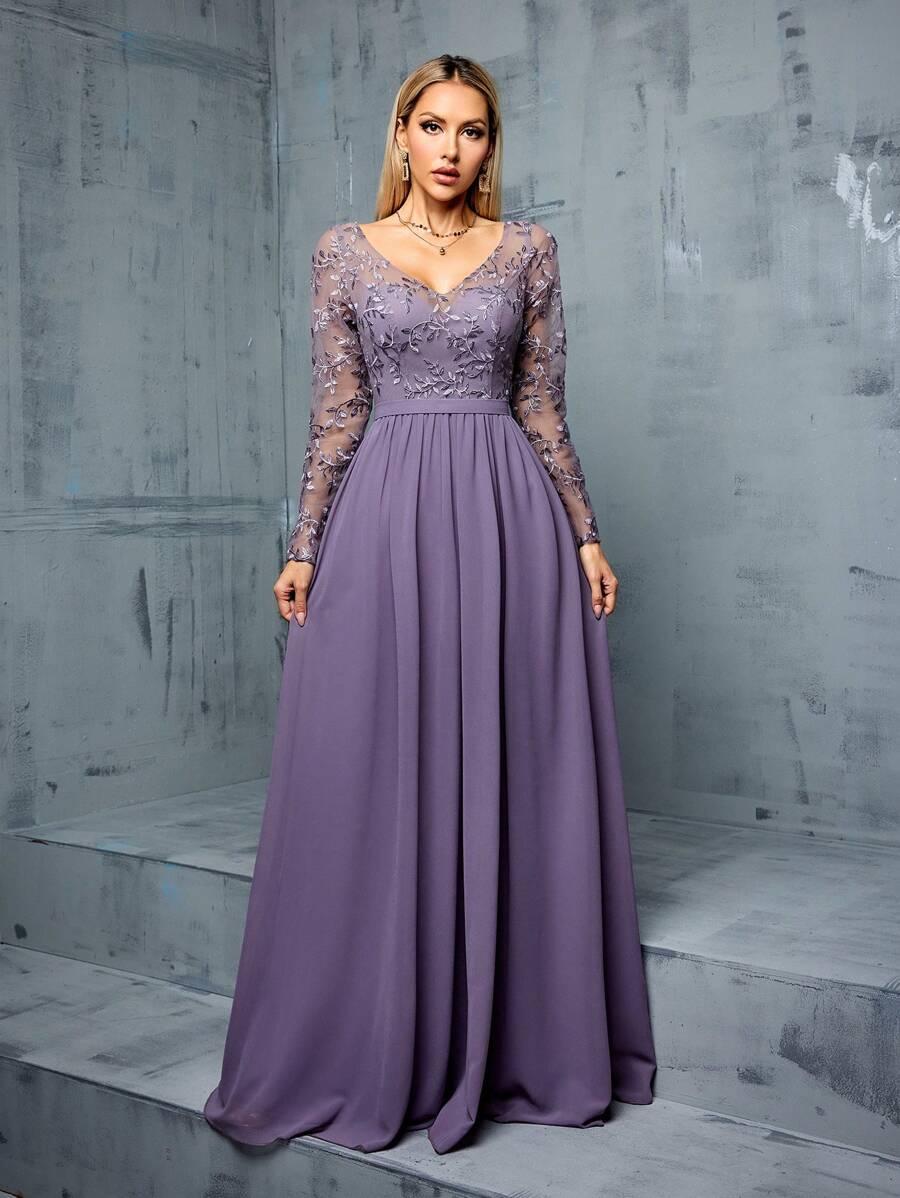 MGIACY FIOLETOWA MAXI SUKIENKA S06__M