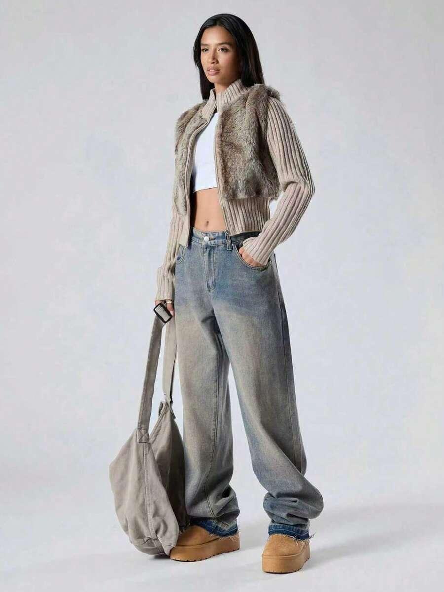 SHEIN BLUZA Z FUTERKIEM S06__L