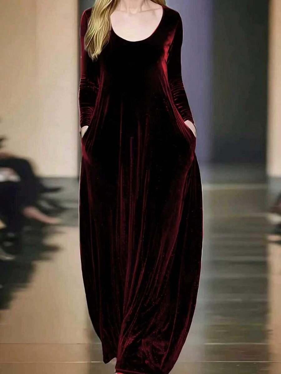 SHEIN CZERWONA MAXI SUKIENKA S06__XXL
