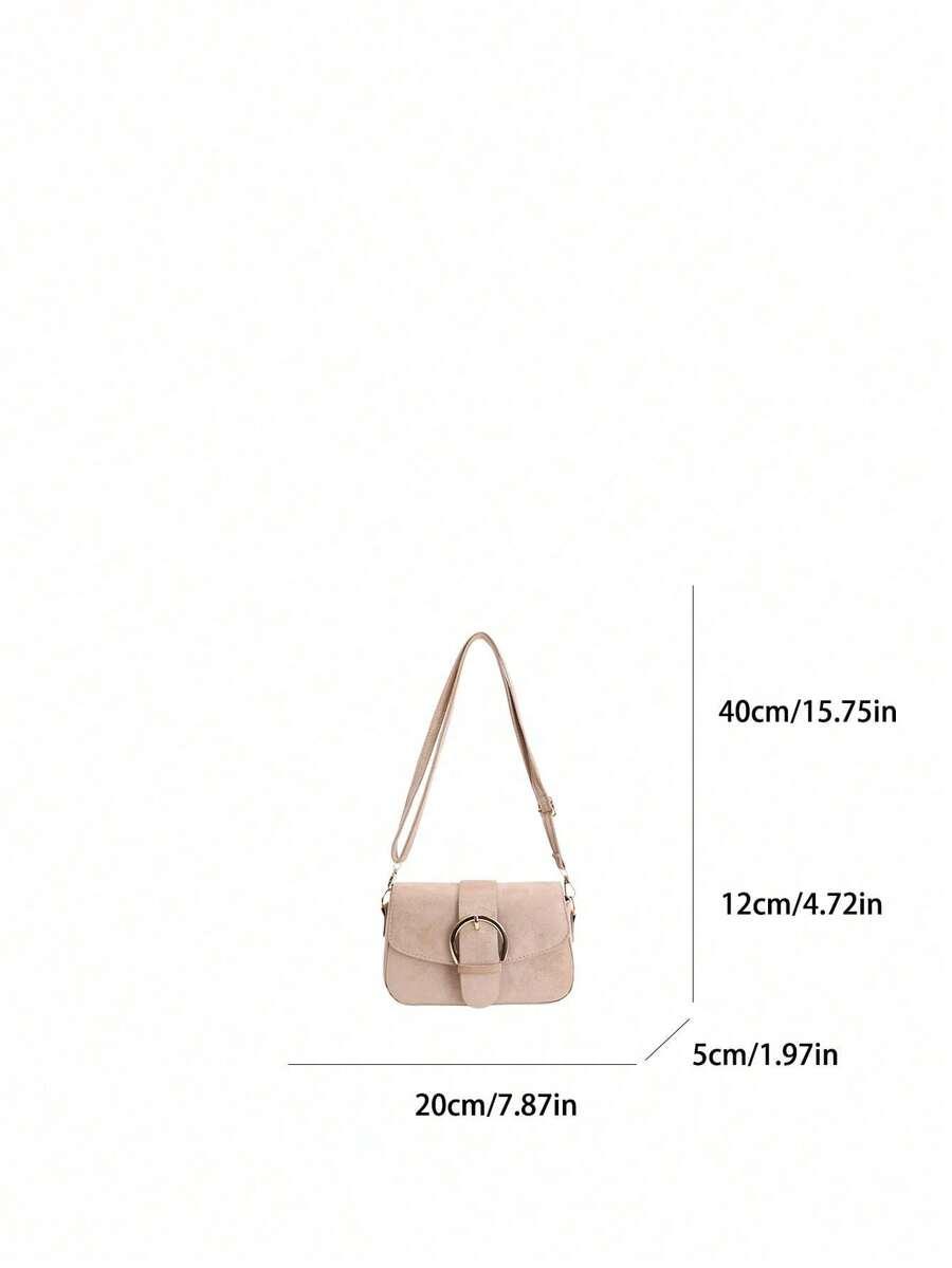 SHEIN BEŻOWA TOREBKA PASEK S07__12X20CM