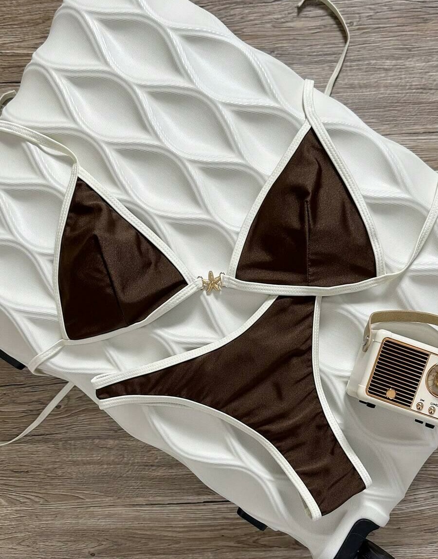 SHEIN DWUCZĘŚCIOWY STRÓJ KĄPIELOWY S09__XXS