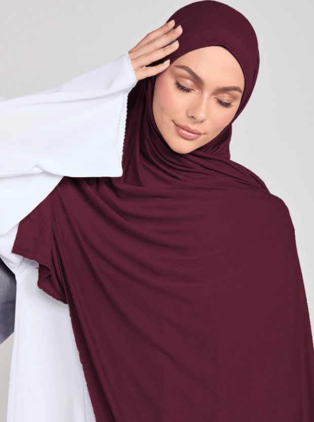SHEIN BORDOWA CHUSTA HIDŻAB S07