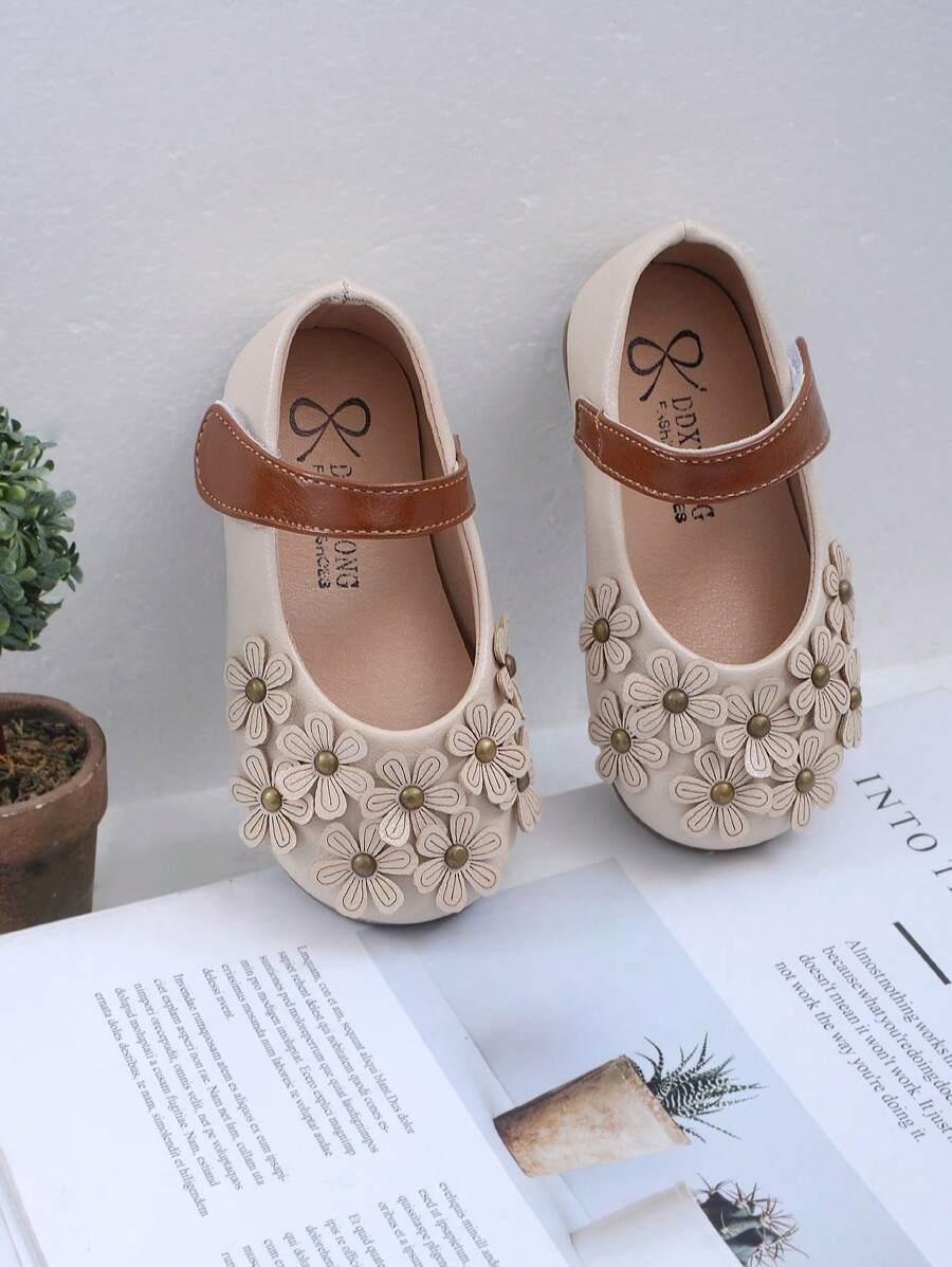SHEIN BEŻOWE BALERINKI KWIATY S06__22