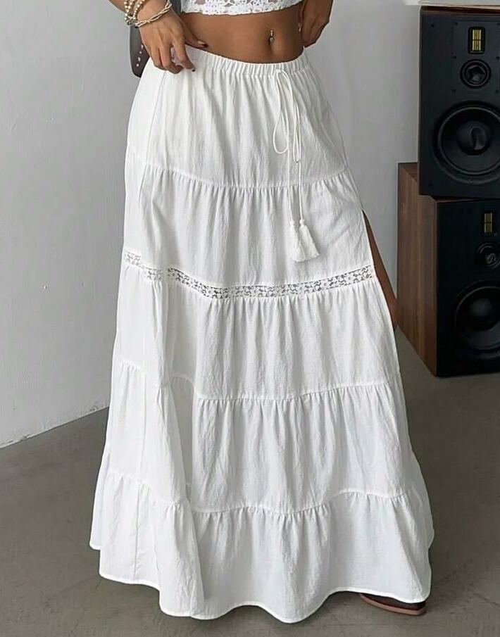 SHEIN BIAŁA MAXI SPÓDNICA S06__S