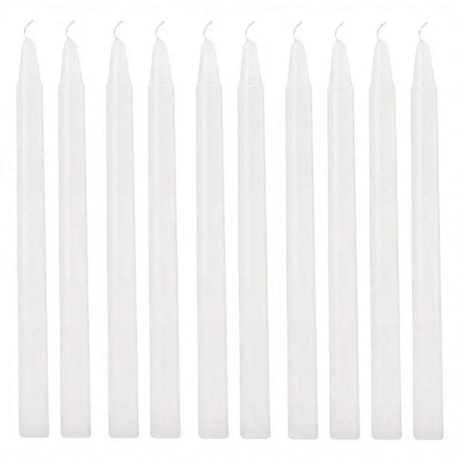 SHEIN BIAŁE ŚWIECE 10-PACK S07__17X1,5CM