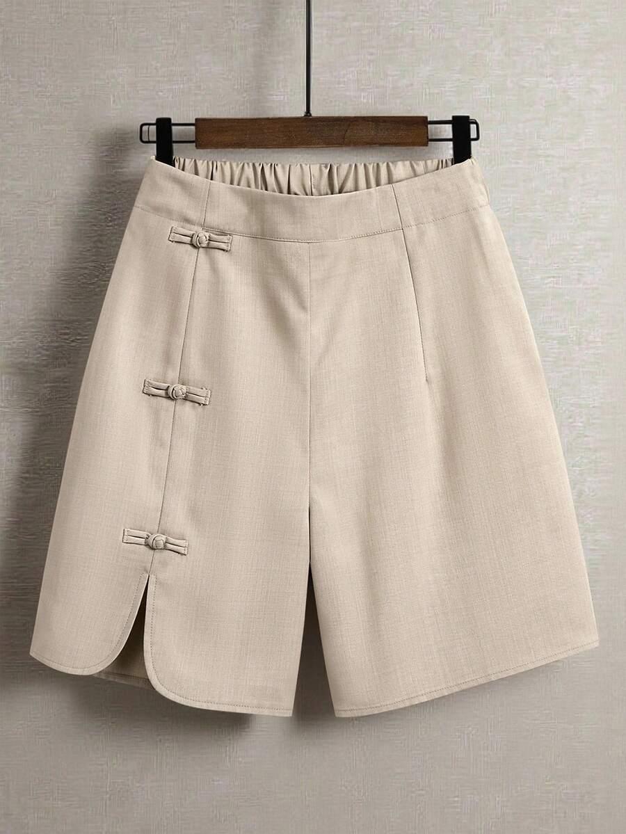 SHEIN BEŻOWE KRÓTKIE SPODENKI S06__XL