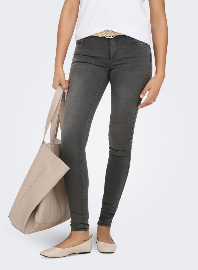 ONLY SZARE SPODNIE SKINNY JEANS PK01__M/L32