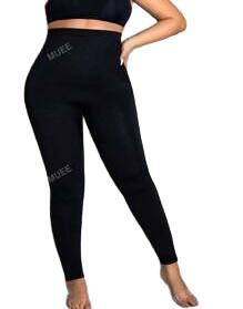 SHEIN CZARNE LEGGINSY WYSOKI STAN S06__XXL