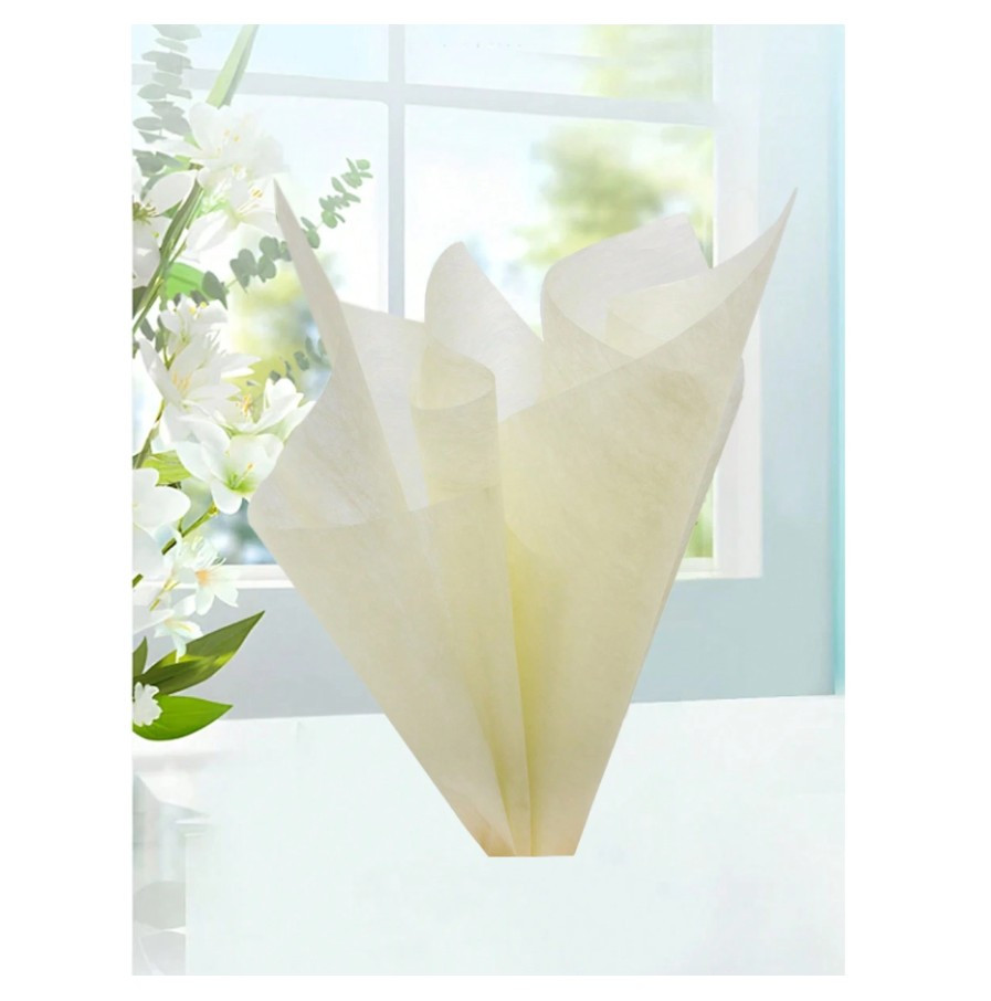 SHEIN ŻÓŁTA BIBUŁA PAKOWA 40SZT S07__30X30CM