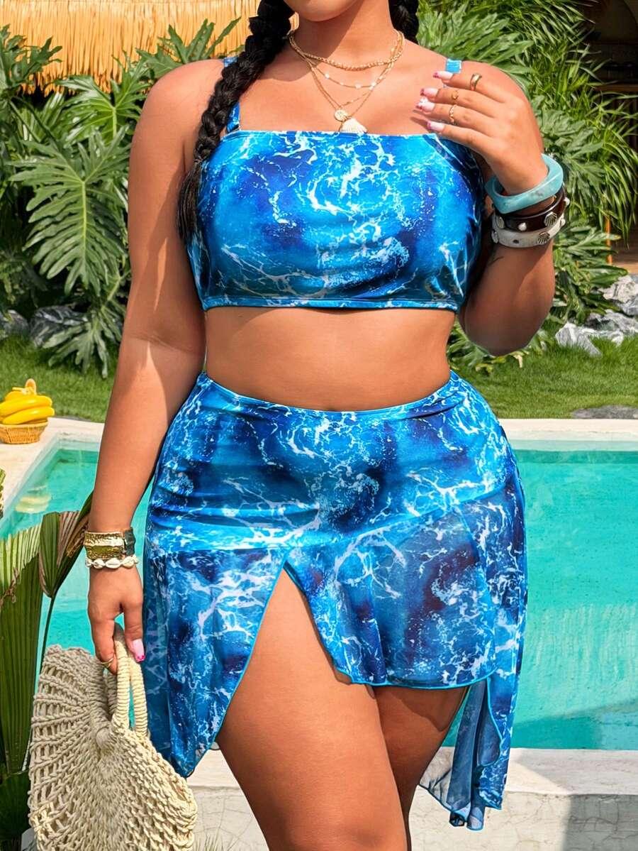 SWIM VCAY TRZYCZĘŚCIOWY KOMPLET BIKINI S06__XXL