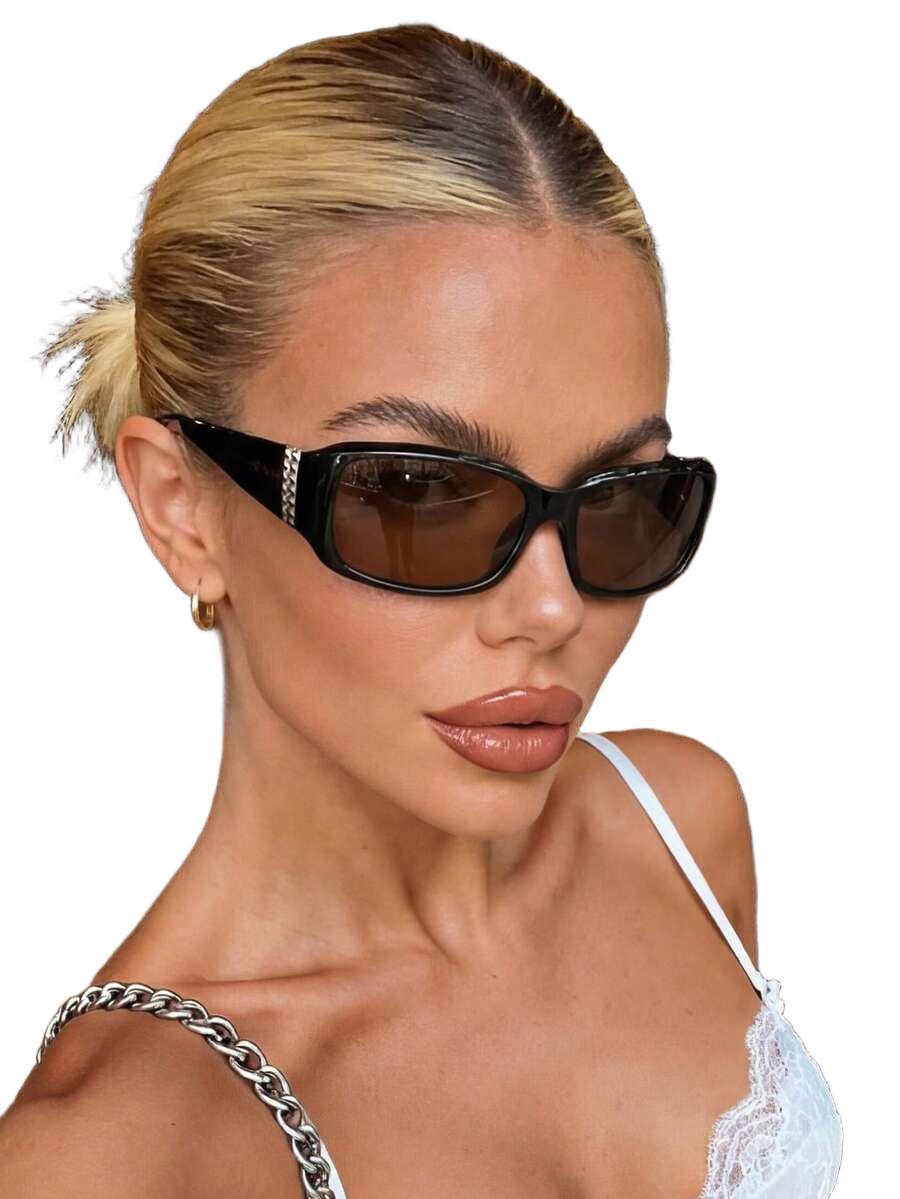 SHEIN OKULARY PRZECIWSŁONECZNE ZDOBIENIE S07