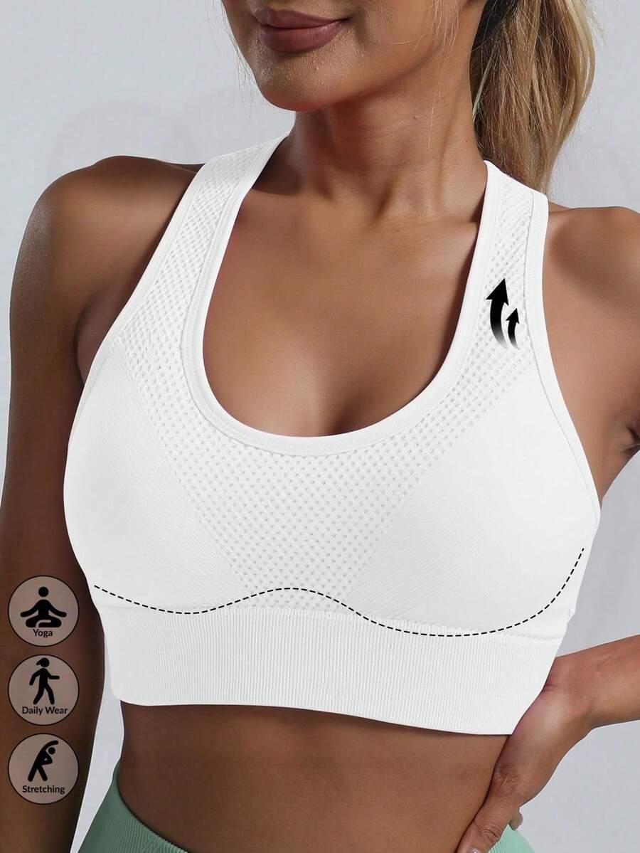 SHEIN BIAŁY BIUSTONOSZ SPORTOWY S06__S