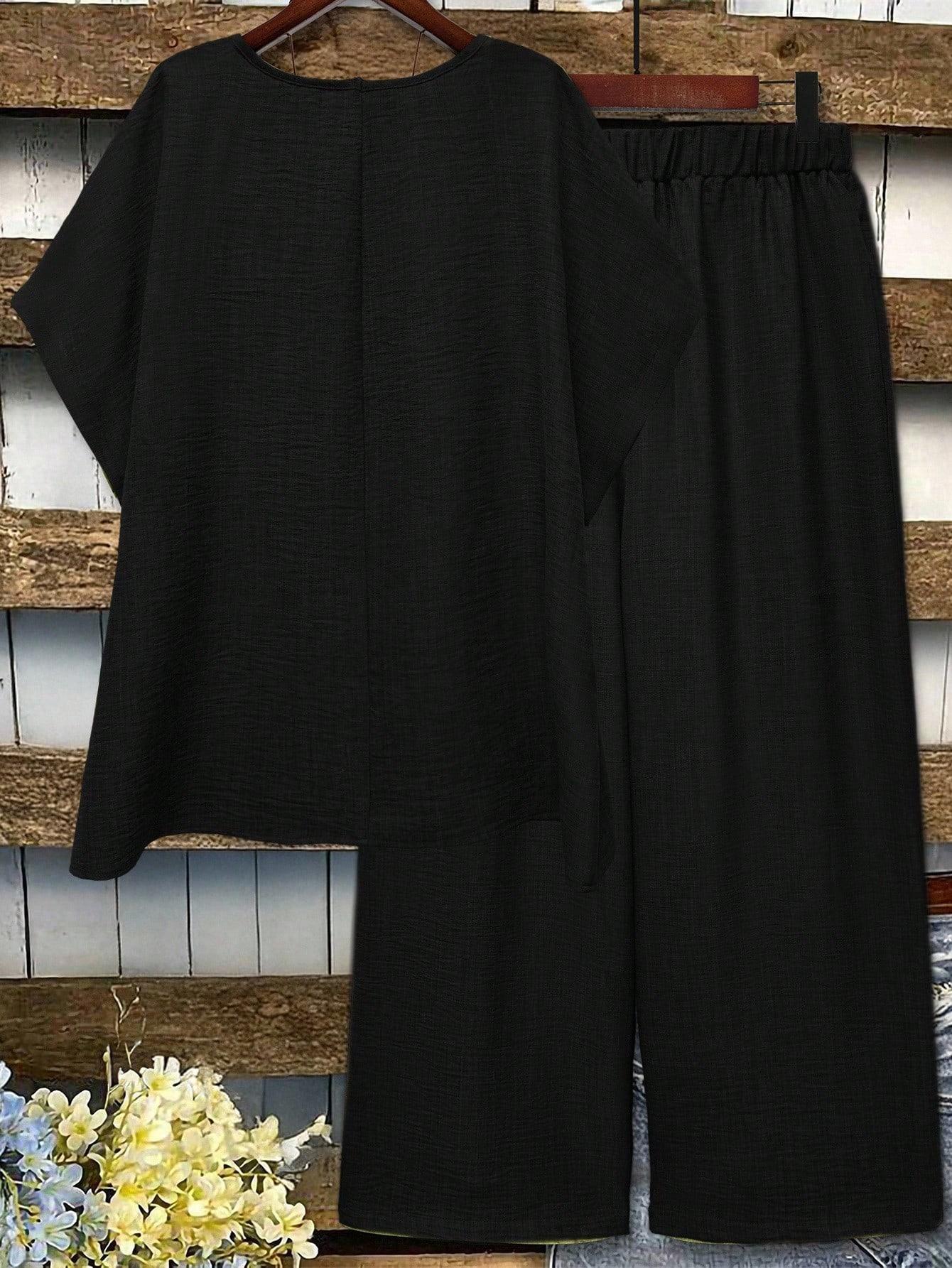 SHEIN BLUZKA SPODNIE KOMPLET S06__50