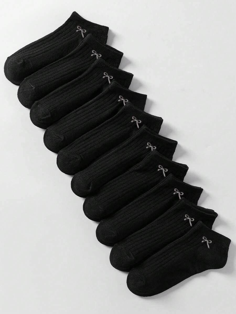 SHEIN CZARNE SKARPETKI 10-PACK S06__40-43