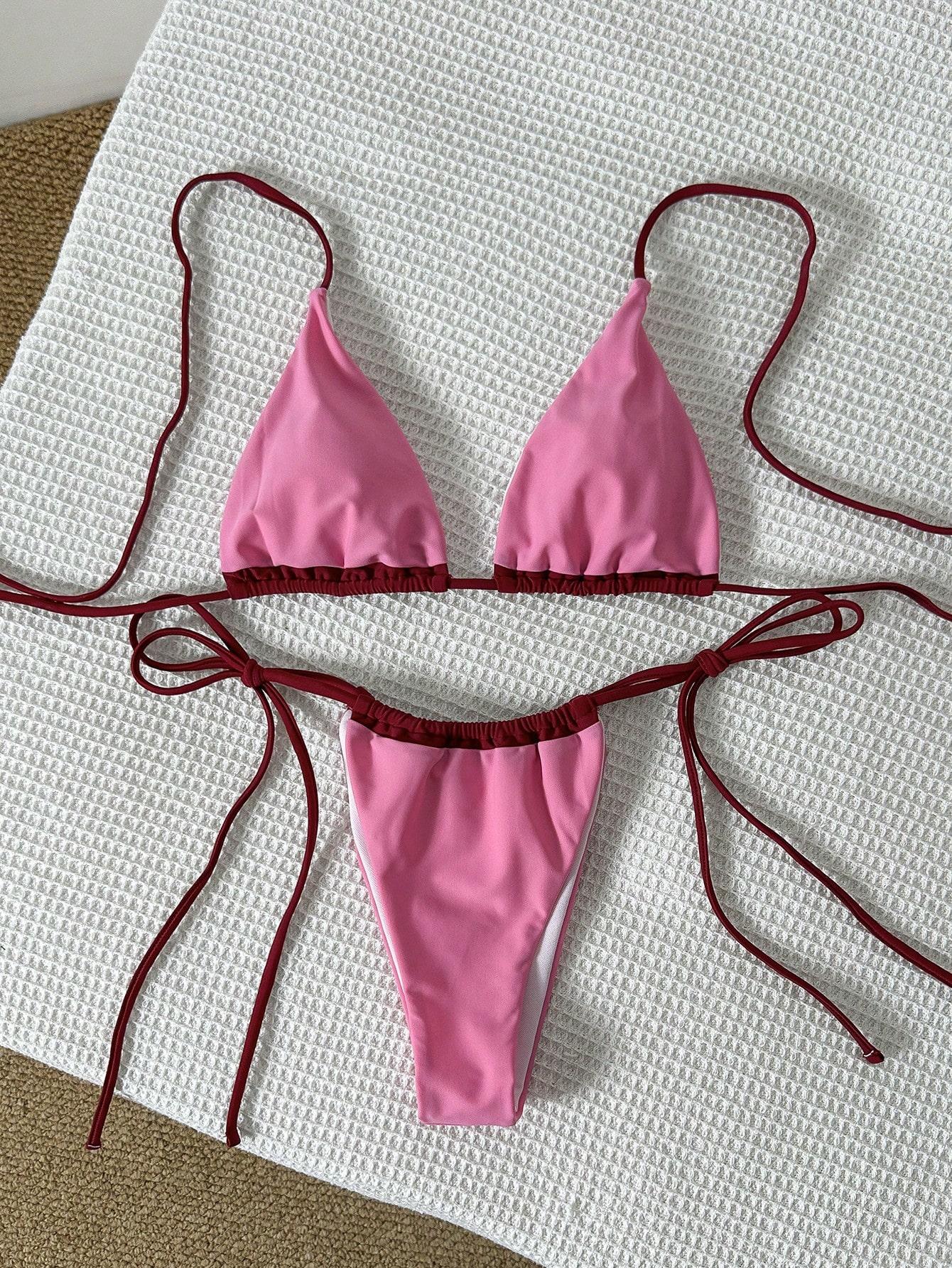 SHEIN DWUCZĘŚCIOWY STRÓJ KĄPIELOWY S09__XS