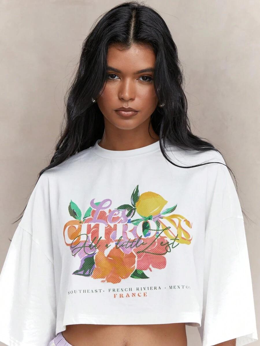 MISSGUIDED CROP TOP PRINT S09__S