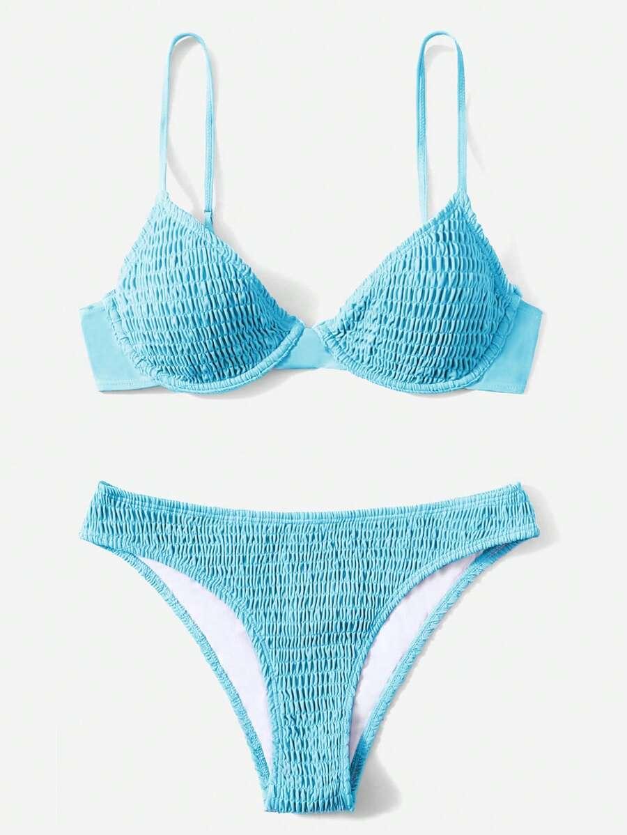 SHEIN DWUCZĘŚCIOWY STRÓJ KĄPIELOWY S09__XXS