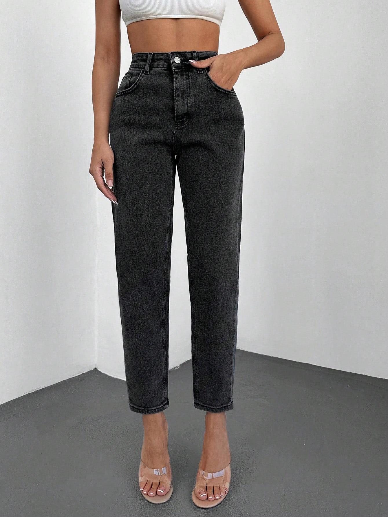 SHEIN CZARNE SPODNIE JEANS S09__XS