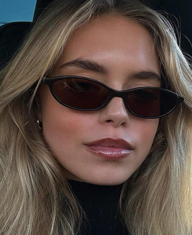 SHEIN CZARNE OKULARY PRZECIWSŁONECZNE S07__