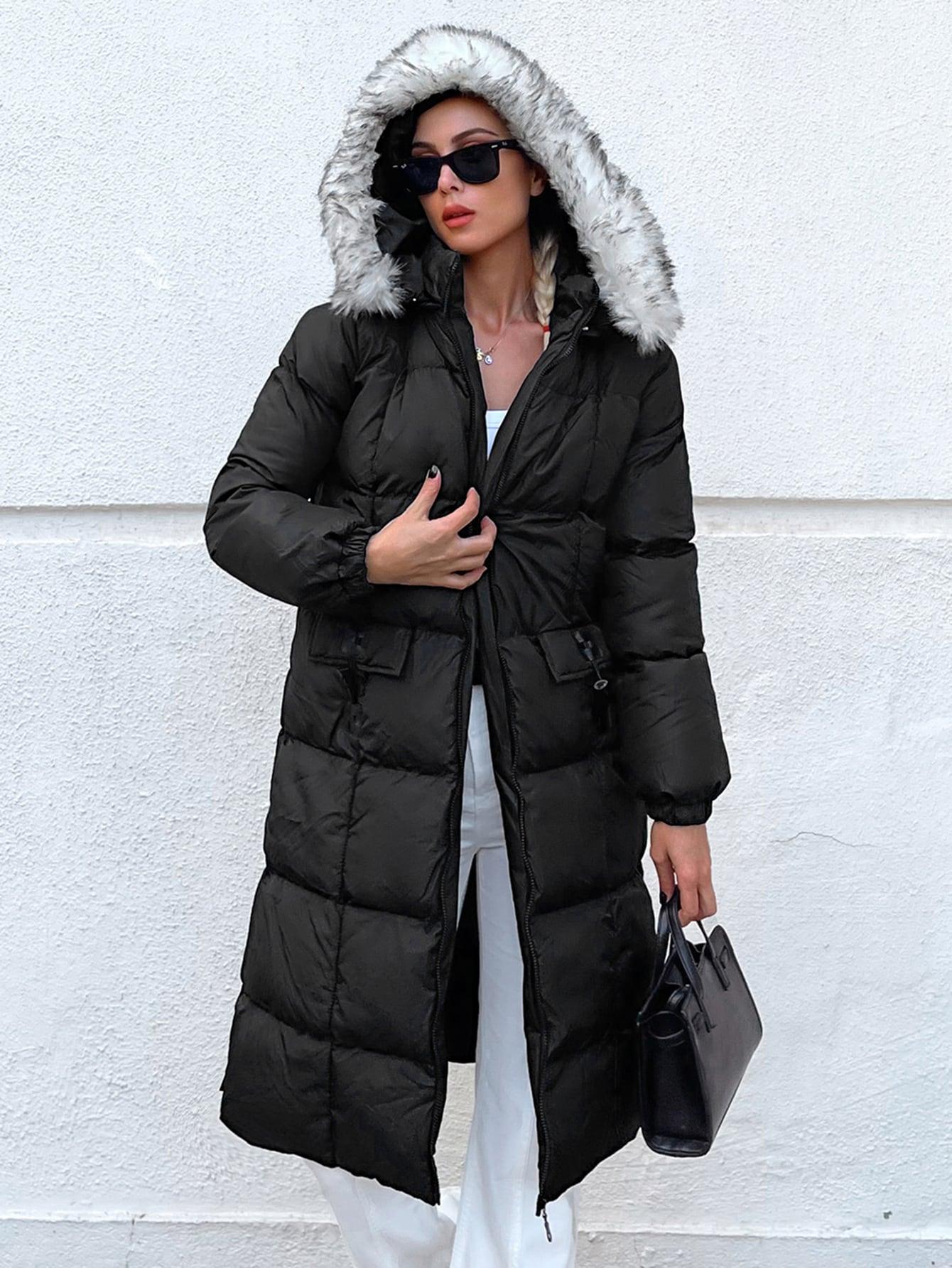 SHEIN CZARNA PIKOWANA KURTKA ZAMEK W01__XXL