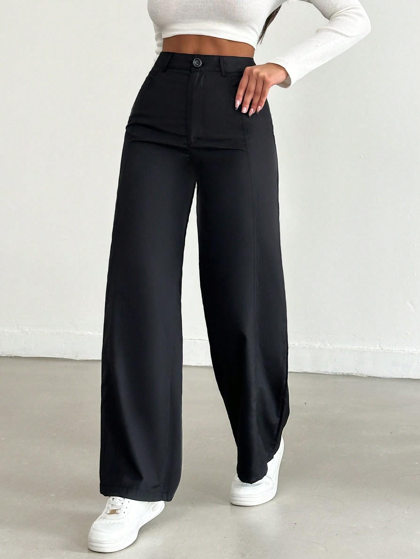 SHEIN CZARNE SPODNIE CASUAL S06__M