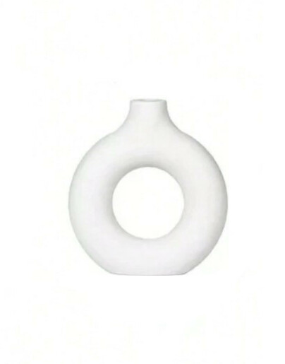 SHEIN BIAŁY WAZON DEKORACYJNY S07__17,5X19,5CM