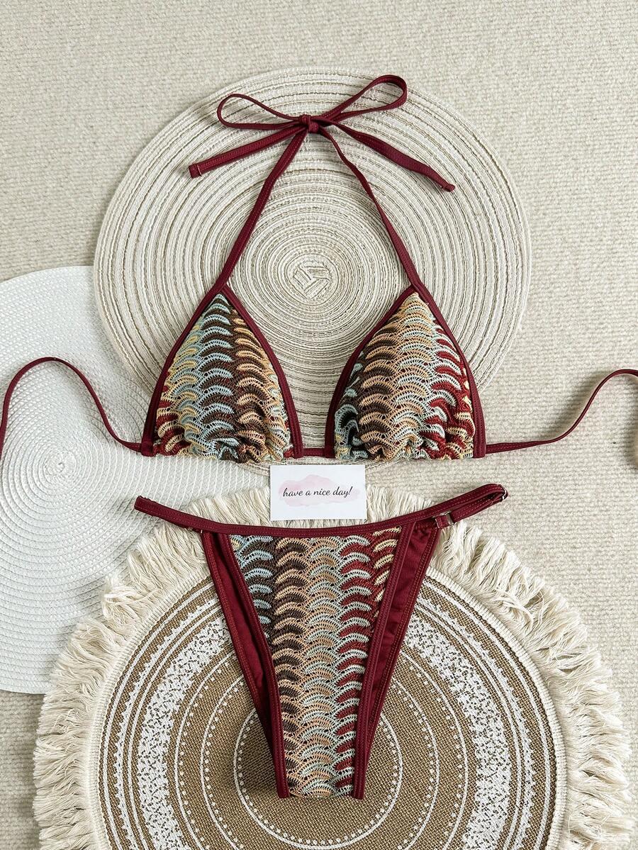 SHEIN DWUCZĘŚCIOWY STRÓJ KĄPIELOWY S06__XL