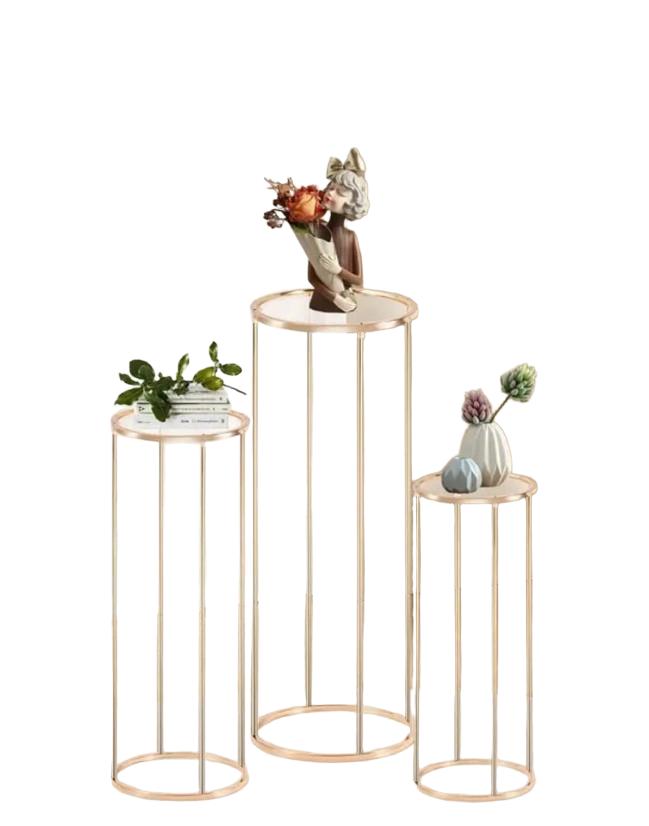 SHEIN ZŁOTY STOJAK EKSPOZYCYJNY 3-PACK S07__30X100