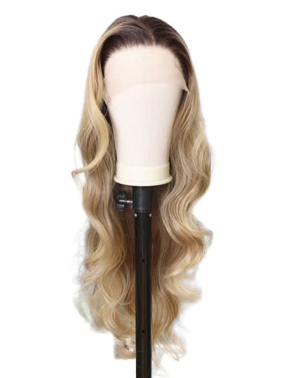 SHEIN BLOND PERUKA WŁOSY SYNTETYCZNE S07__76CM