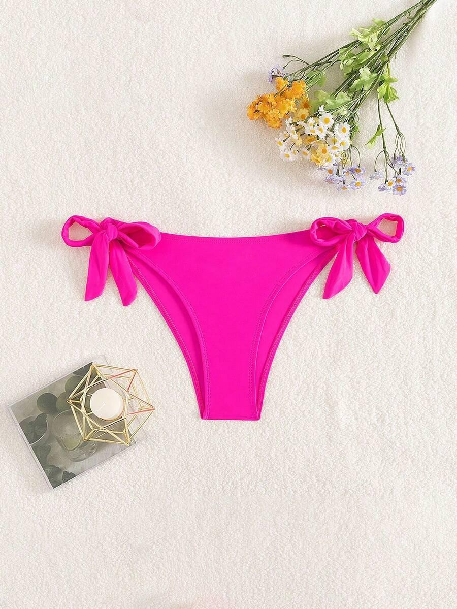 SHEIN RÓŻOWY DÓŁ OD STROJU KĄPIELOWEGO S09__M