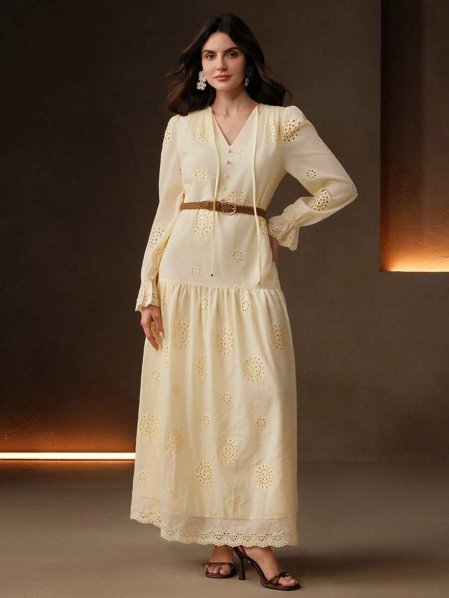 ANEWSTA ŻÓŁTA MAXI SUKIENKA S06__L