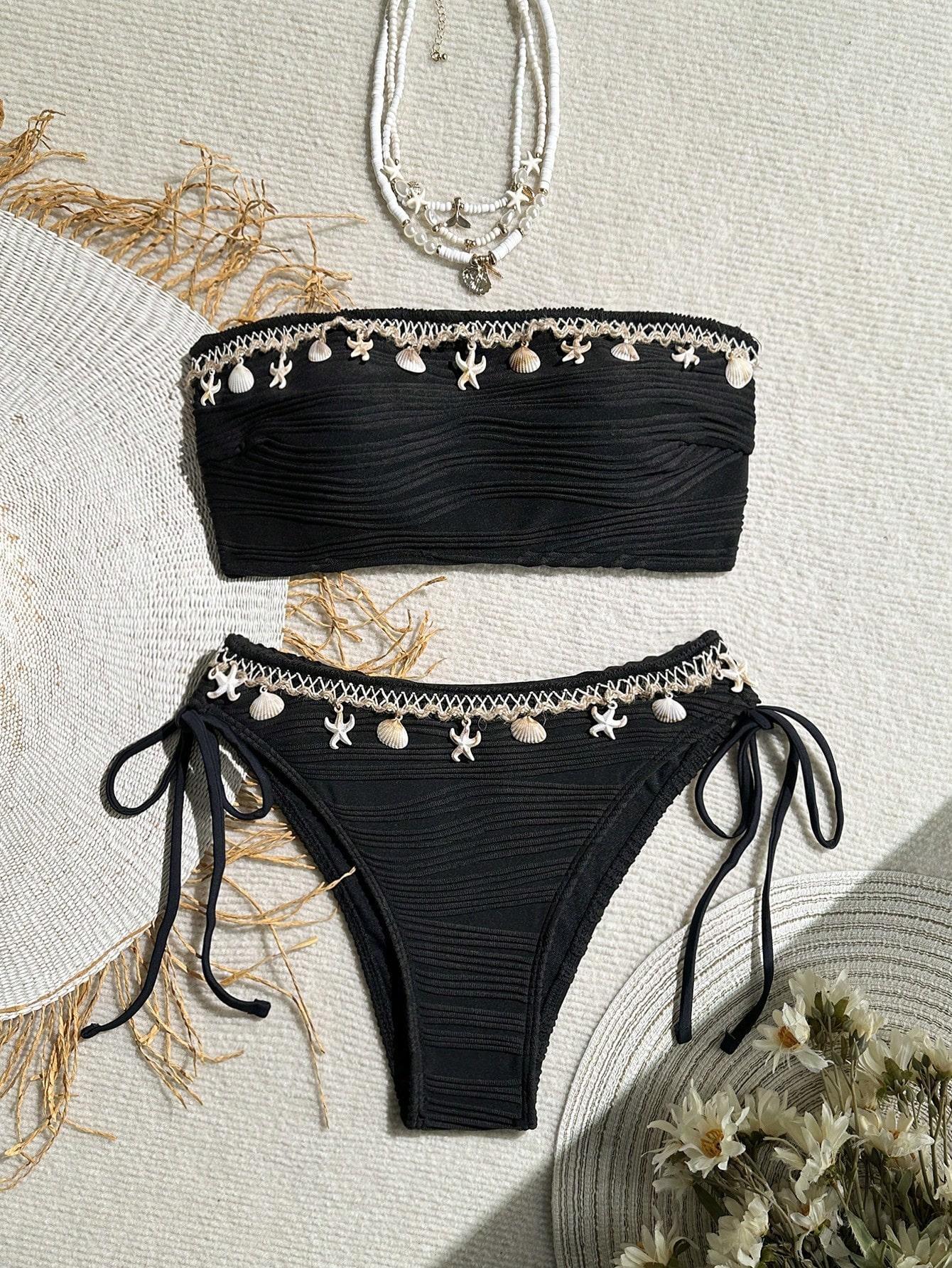 SHEIN DWUCZĘŚCIOWY STRÓJ KĄPIELOWY S09__XS
