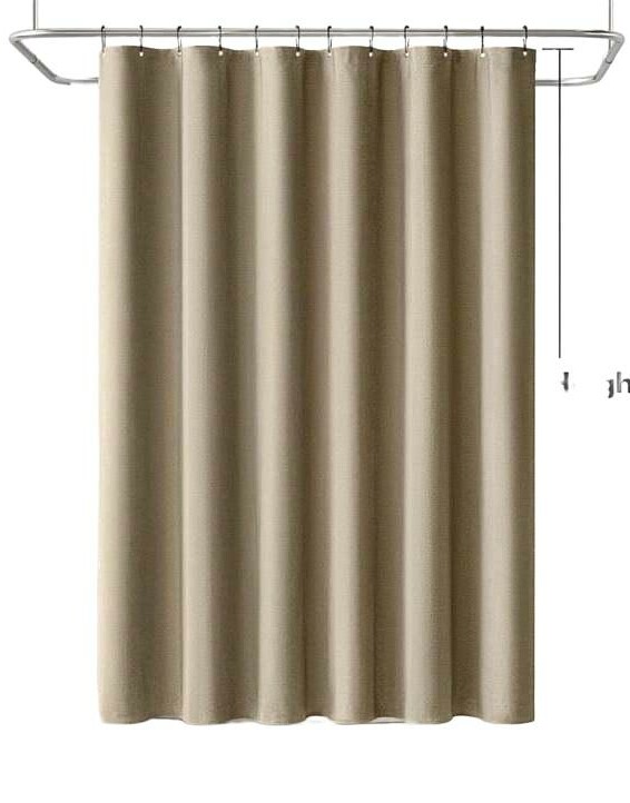 SHEIN BEŻOWA ZASŁONA PRYSZNICOWA HACZYTKI S07__180X200CM