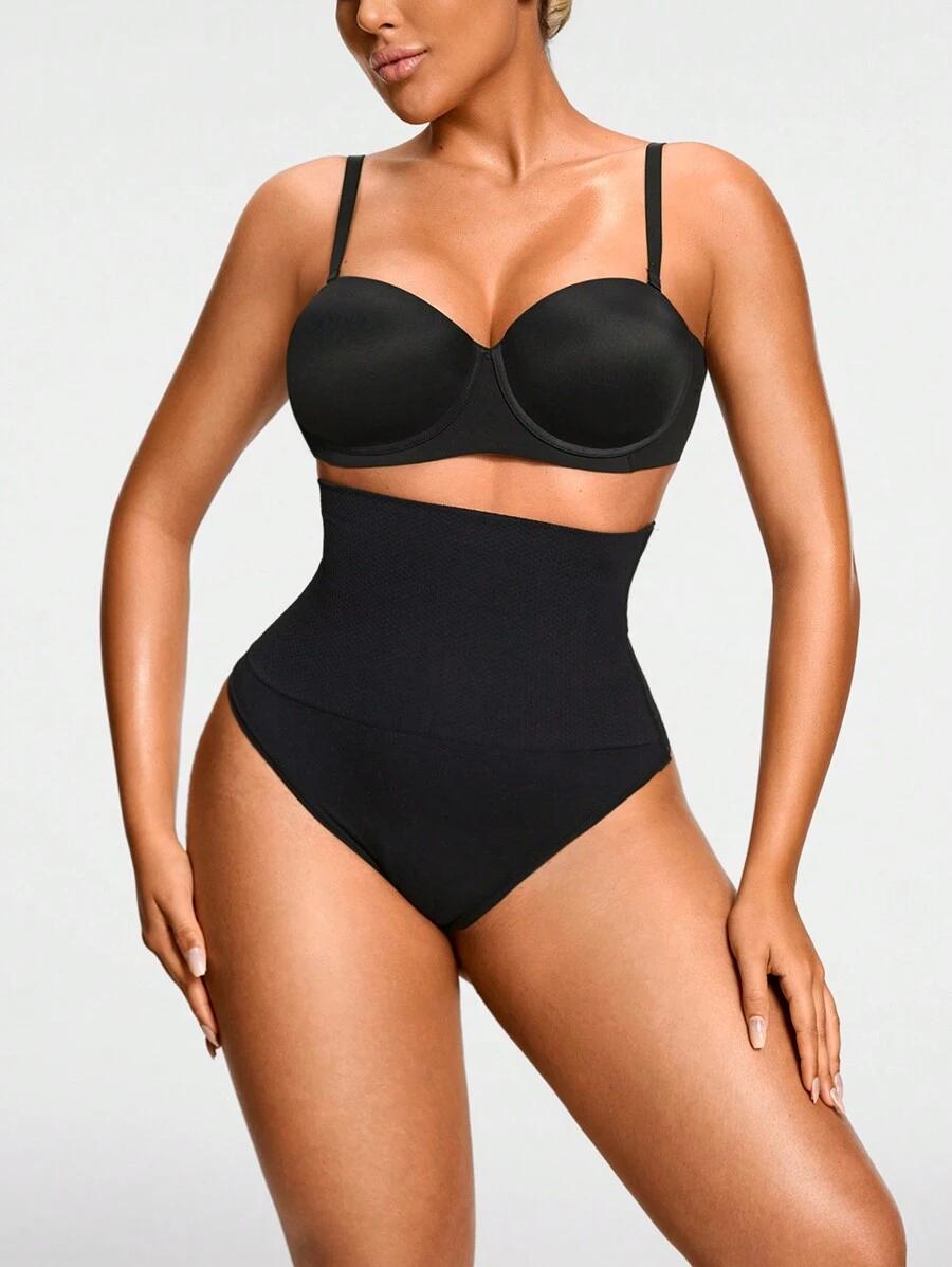 SHEIN CZARNE WYSZCZUPLAJĄCE MAJTKI S09__XL