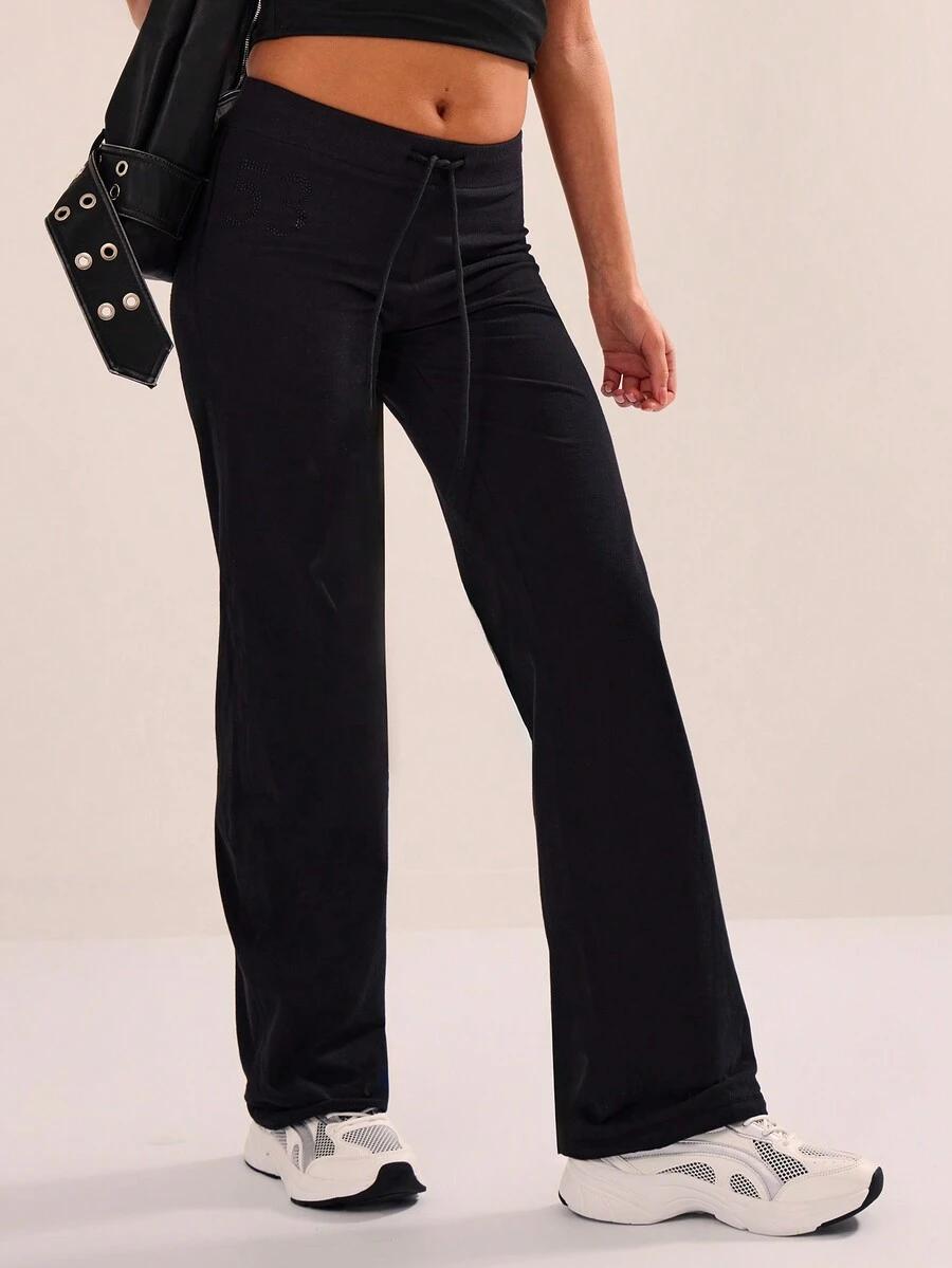 SHEIN CZARNE SPODNIE DRESOWE S06__XS