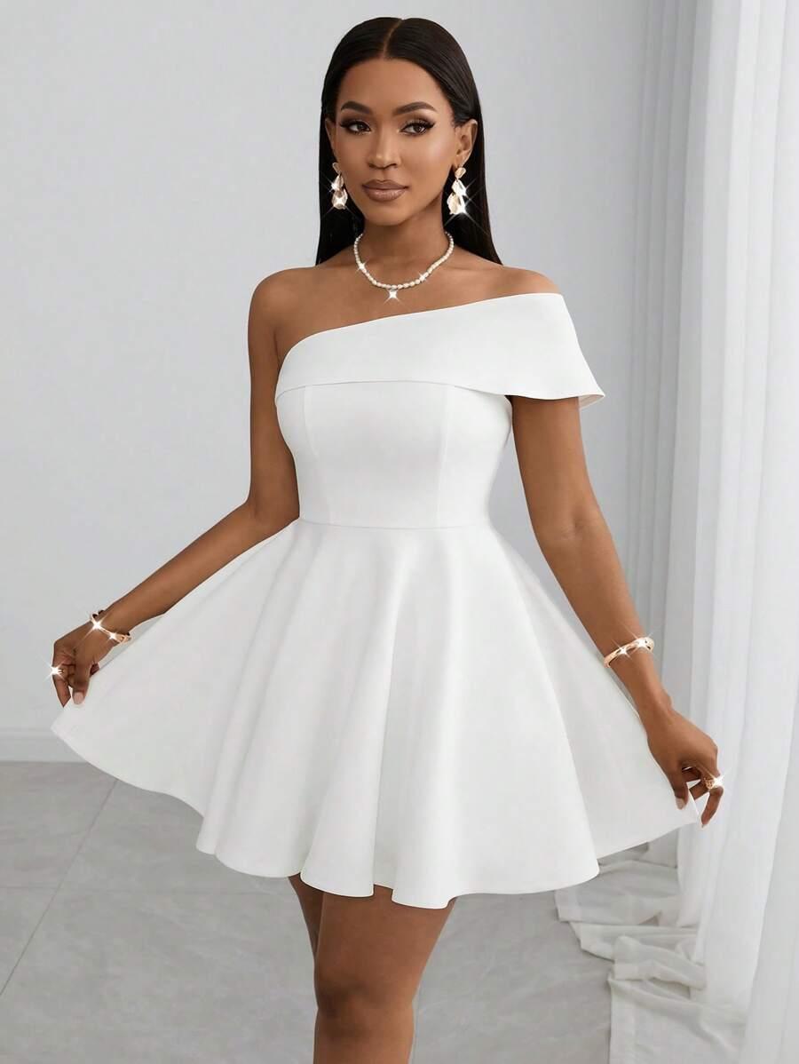 SHEIN BIAŁA MINI SUKIENKA S06__XS