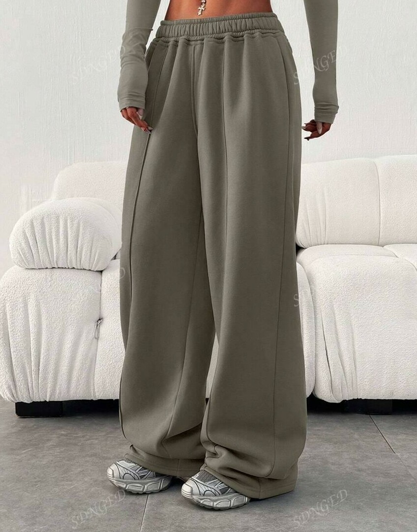 SHEIN ZIELONE SPODNIE DRESOWE S06__L