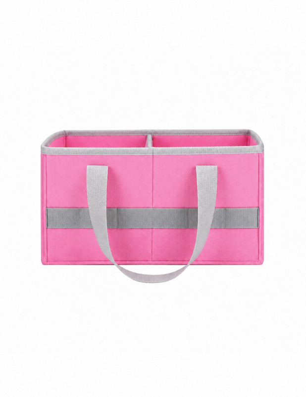 SHEIN MAŁY RÓŻOWY KOSZYK ORGANIZER Z RĄCZKĄ PK01__25X14X14