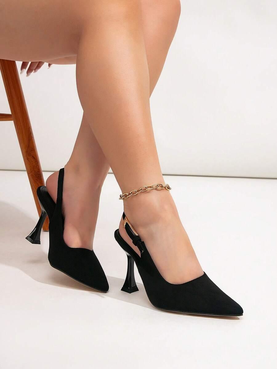 SHEIN CZARNE CZÓŁENKA SZPIC S06__40