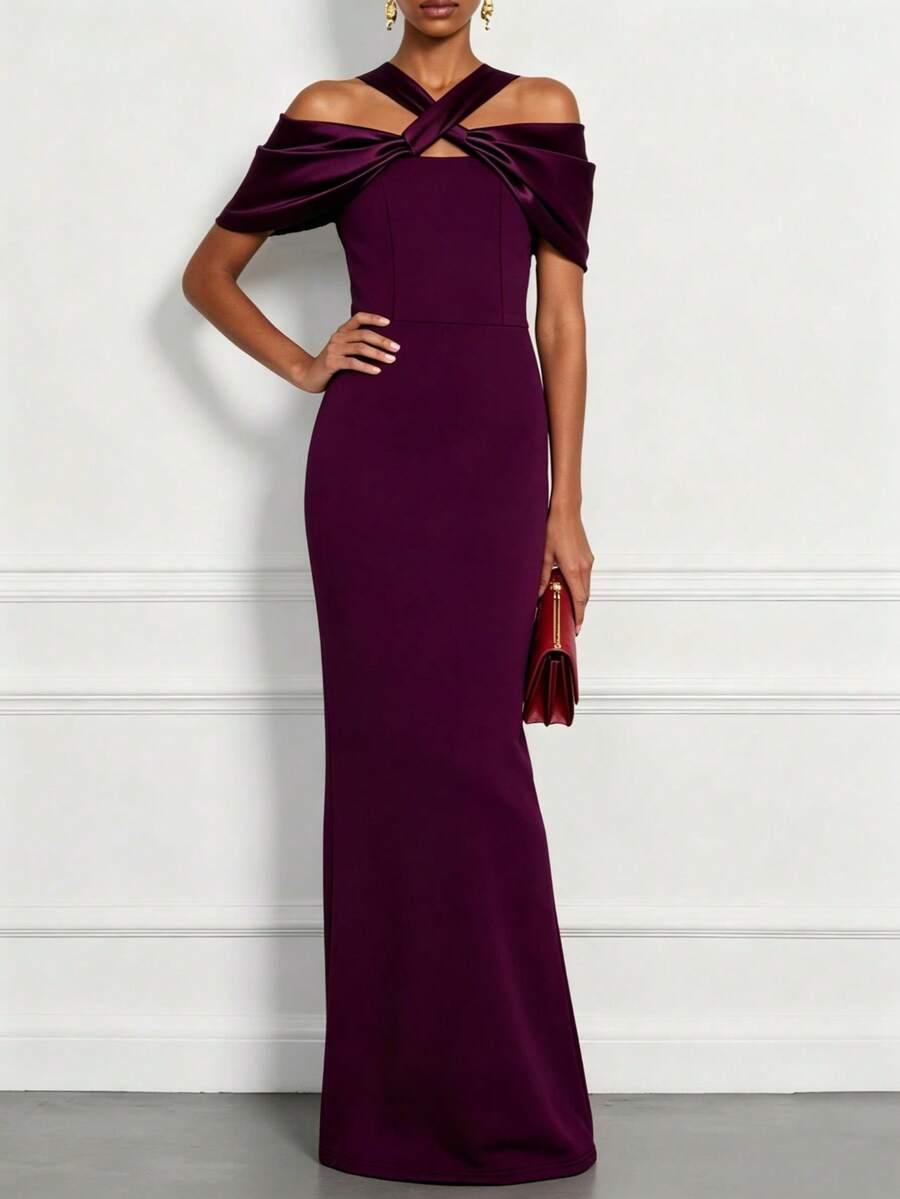 SHEIN BORDOWA MAXI SUKIENKA S06__XXL