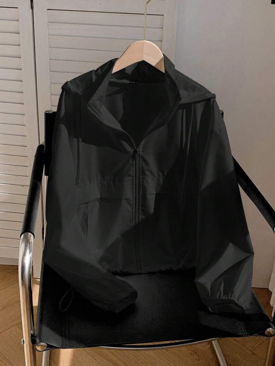 COMFORTCANA CZARNA KURTKA KAPTUR W01__L