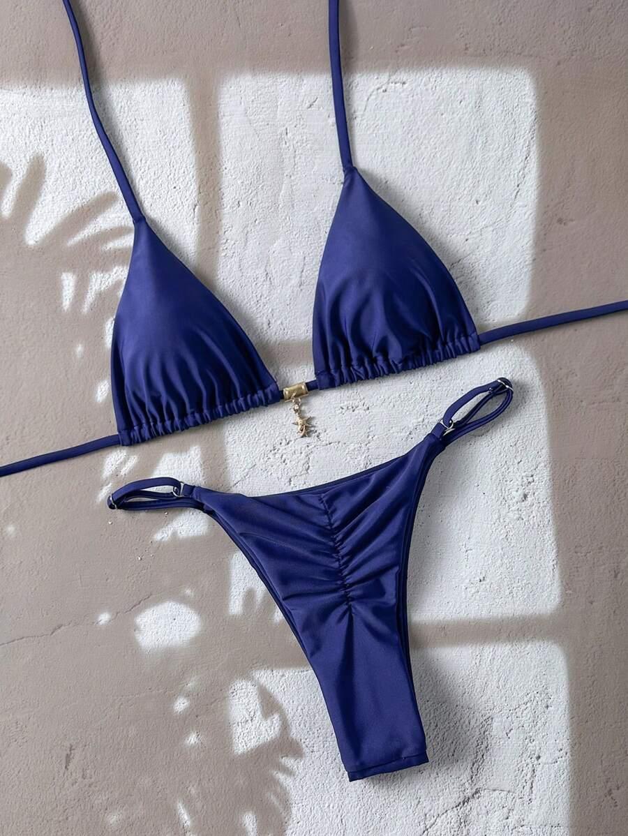 SWIM VCAY GRANATOWY DWUCZĘŚCIOWY STRÓJ KĄPIELOWY S09__S