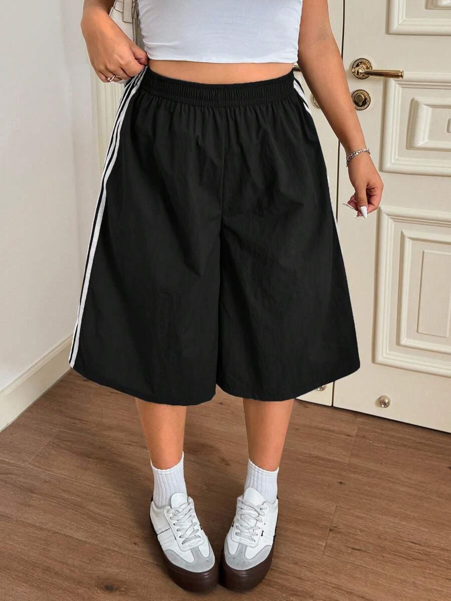 SHEIN CZARNE SPODENKI PASKI S06__50